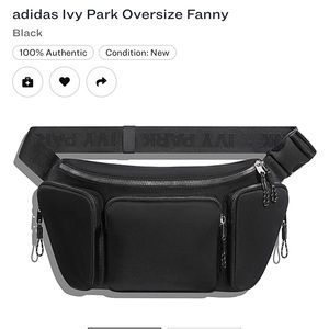 Ivy Park black Fanny pack